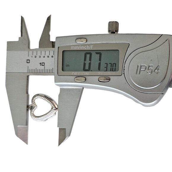 Sterling Silver Heart Locket Pendant L73 - Picture 8 of 9